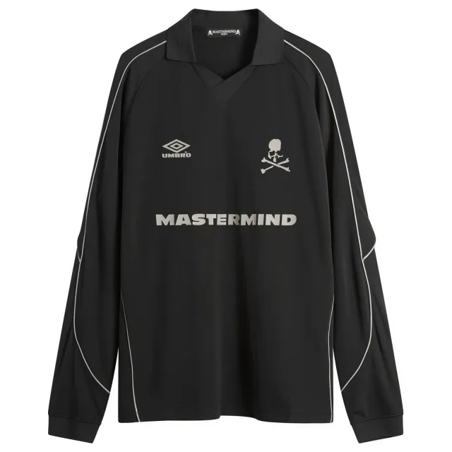 MASTERMIND WORLD Men's x Umbro Long Sleeve Game Shirt Black