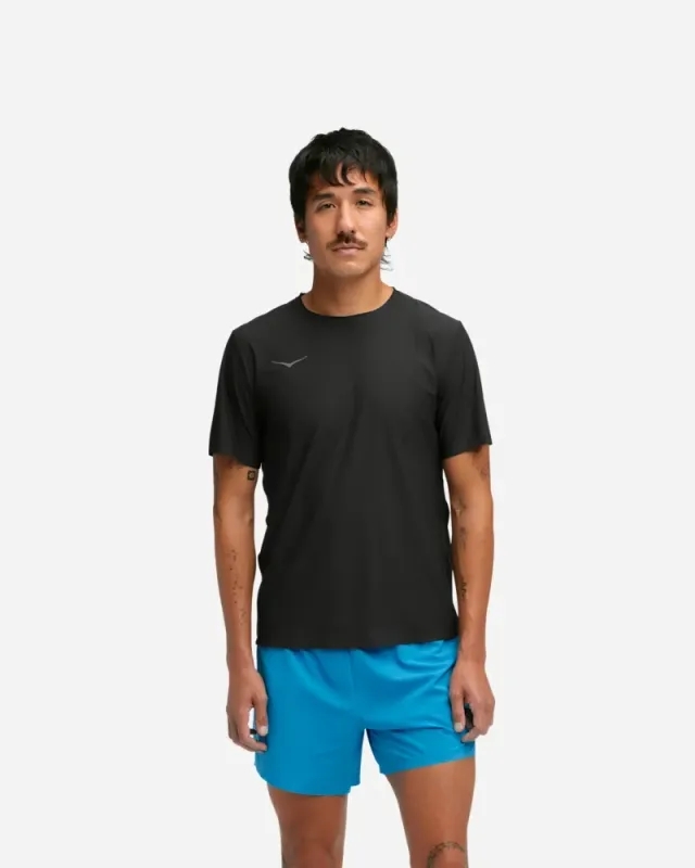 Hoka Men's Airolite Short Sleeve 2.0 In Black