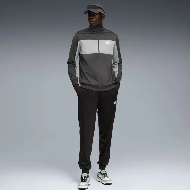 PUMA Poly Colourblock Suit Men, Dusky Grey, size Large