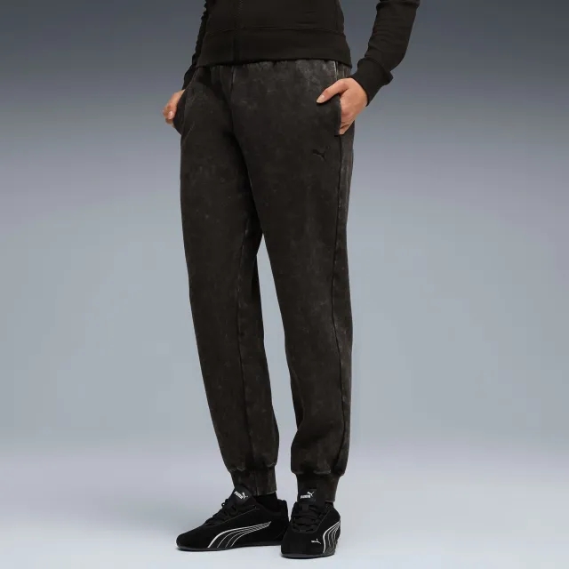 PUMA Essentials Elevated Comfort Wash Sweatpants Women, Black, size 3XL