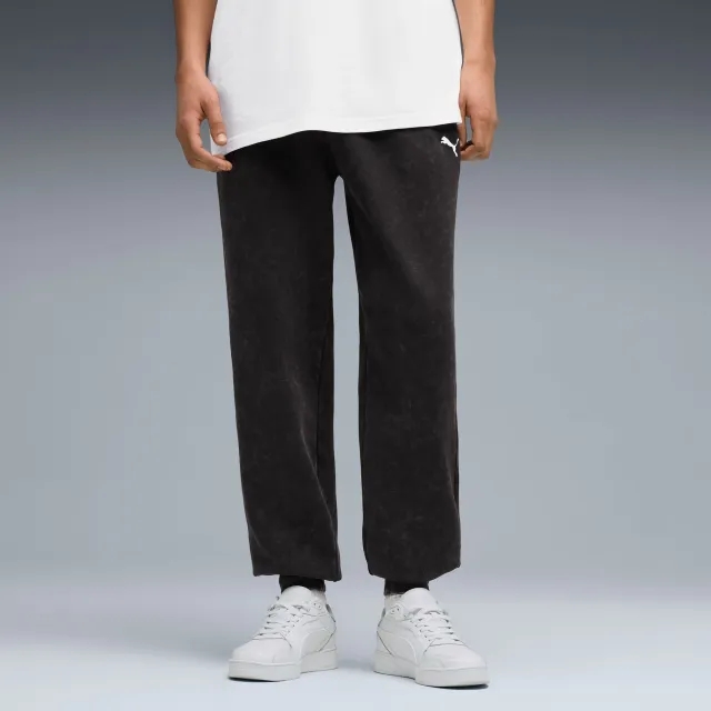 PUMA Essentials Elevated Relaxed Wash Sweatpants Men, Black, size Large