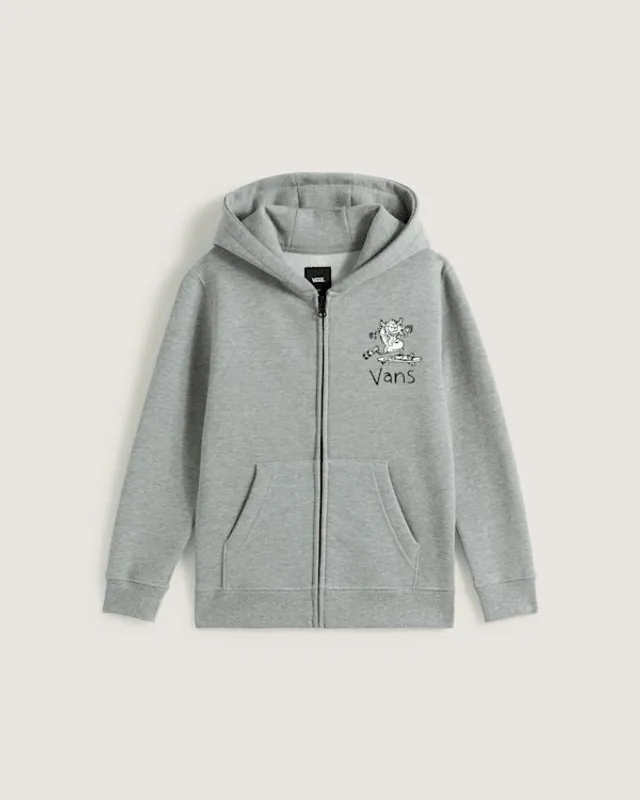 Vans - Kids Sk8 Zip Hoodie (8-14 Years), Grey