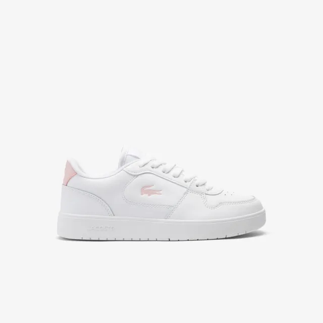 Lacoste Women's Court Ace Leather Sneakers - White & Light Pink
