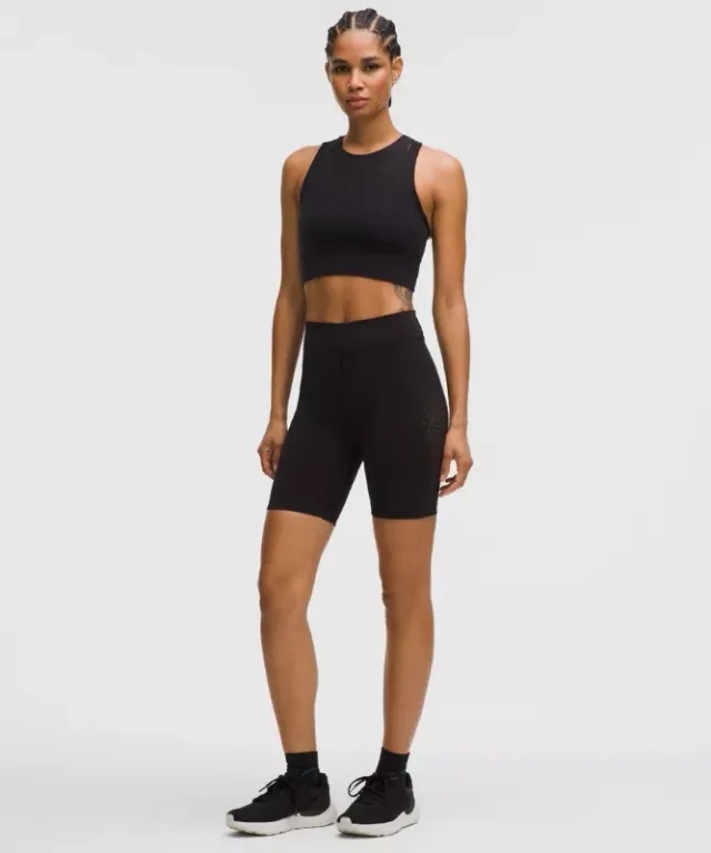 lululemon – Women's RevealKnit High-Rise Shorts SLNSH Collection – 8" – Color Black – Size 10