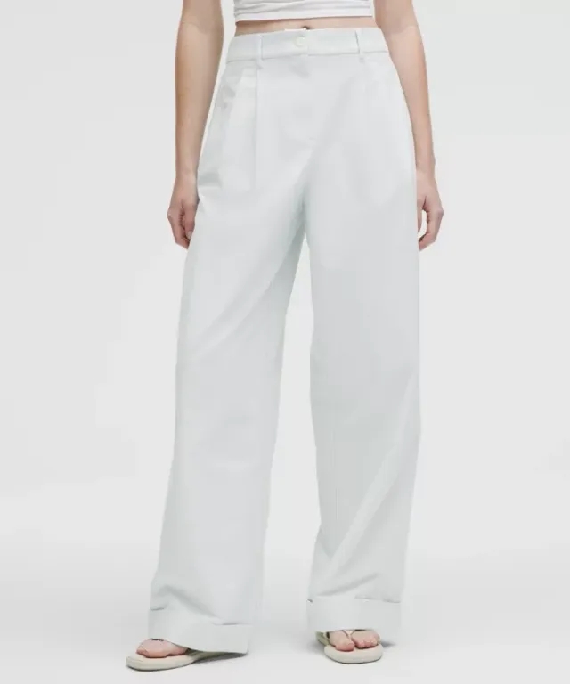 lululemon – Women's LuluLinen Trousers – Color Grey – Size 23