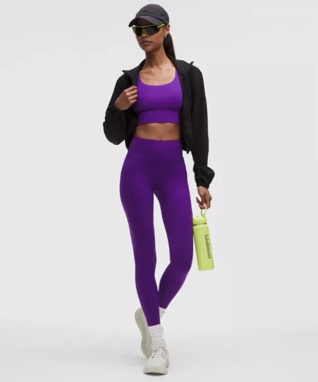 lululemon – Women's Fast and Free High-Rise Tight Leggings 5 Pocket – 28" – Color Purple – Size 0