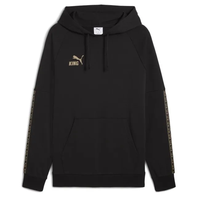 PUMA King Football Hoodie Men, Black/Gold