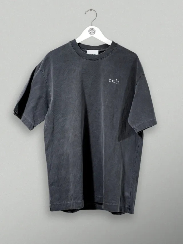 South China Embroidered Cult Tee - Charcoal | Cult Kits, XL / South China / Charcoal