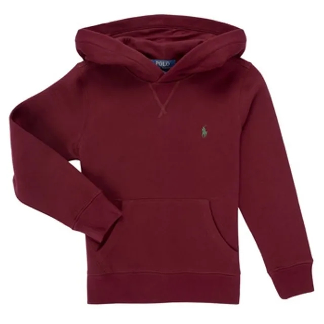 Polo Ralph Lauren  LS PO HOOD  girls's Children's Sweatshirt in Bordeaux