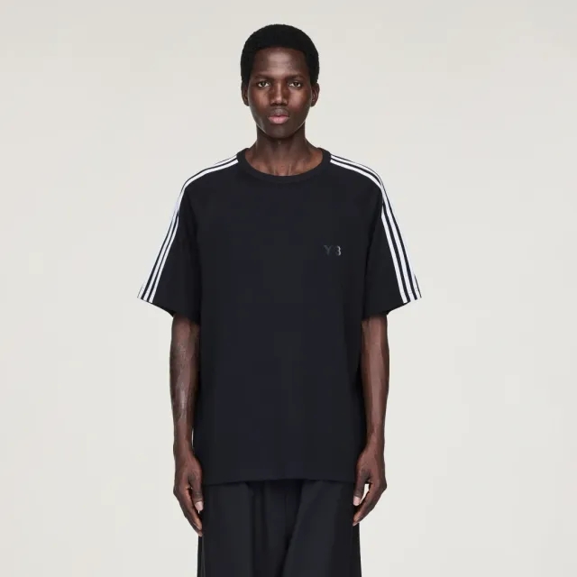 adidas Y-3 Short Sleeve T-Shirt 3-Stripes
