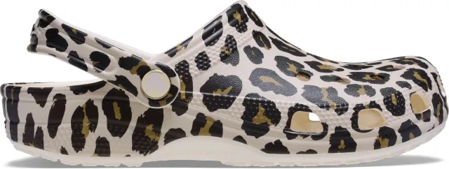 Crocs | Unisex | Classic Leopard | Clogs | Chalk | W4/M3
