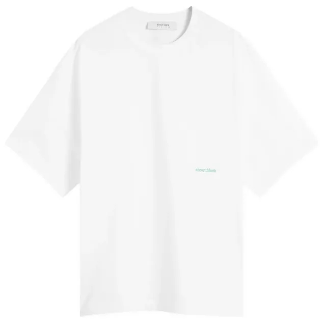 about:blank Men's 20th Anniversary Box T-Shirt - Presented by END. White/Emerald