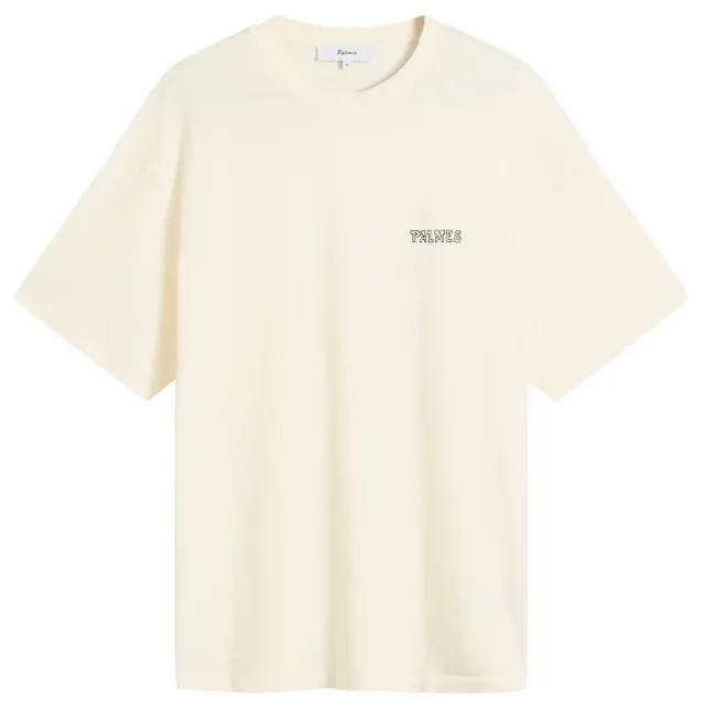 Palmes Men's Logo T-Shirt Broken White
