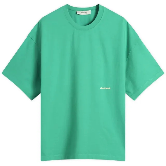 about:blank Men's 20th Anniversary Box T-Shirt - Presented by END. Emerald/White