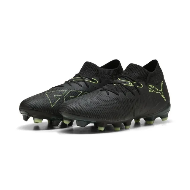 PUMA Future 8 Match FG/AG Football Boots Women, Black/Fizzy Light/Green Terrain