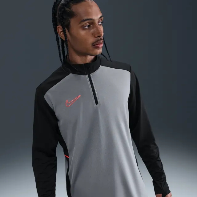 Nike Academy Men's Dri-FIT Football Drill Top - Grey - Sustainable Materials