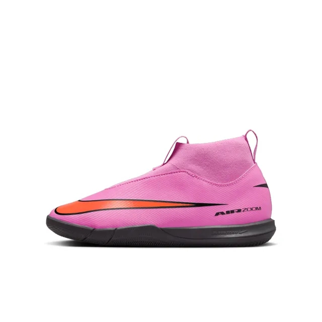 Nike Jr. Mercurial Superfly 10 Academy Indoor Court High-Top Football Shoes - Pink - Sustainable Materials