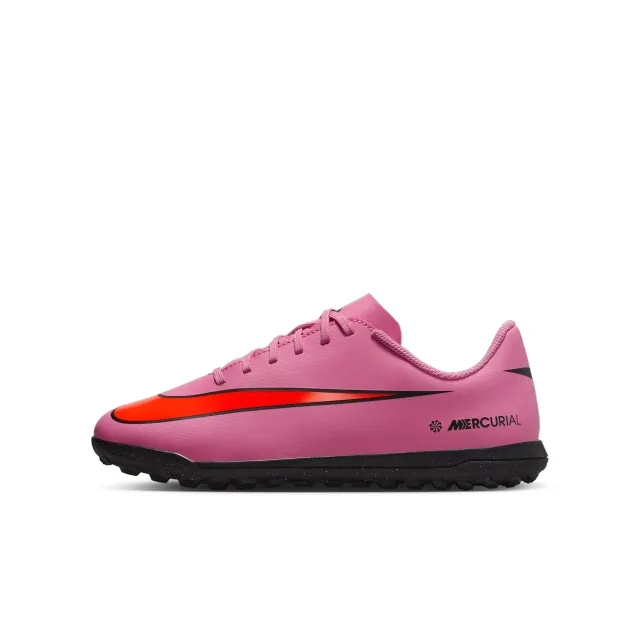 Nike Jr. Mercurial Vapor 16 Club Turf Low-Top Football Boot - Pink