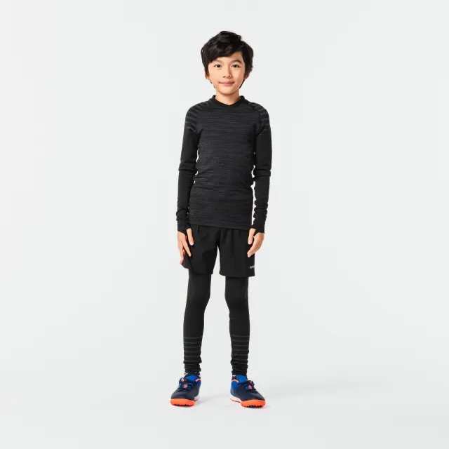 Kids' Thermal Tights Keepdry 500 - Black