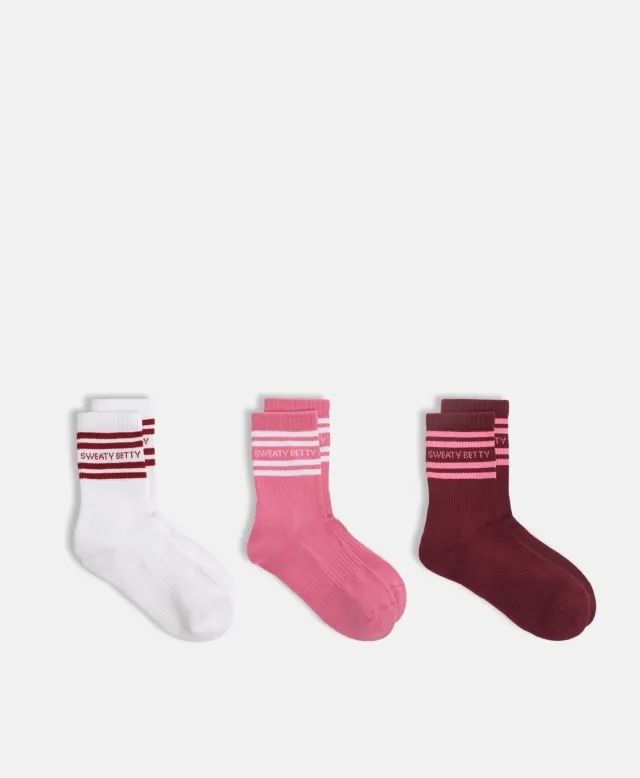 Sweaty Betty Varsity Slogan Socks 3 Pack