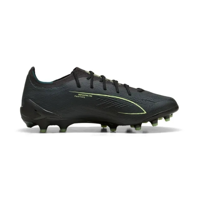 PUMA Ultra 6 Ultimate Ag Football Boots Unisex, Black/Fizzy Light/Green Terrain, size 10