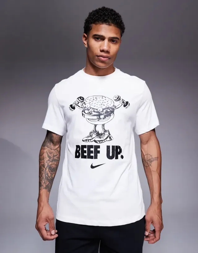 Nike Training Dri-Fit Graphic T-Shirt In White