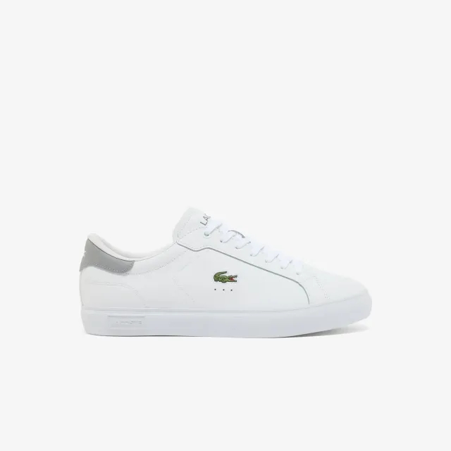 Lacoste Men's Powercourt Leather Sneakers - White / Grey