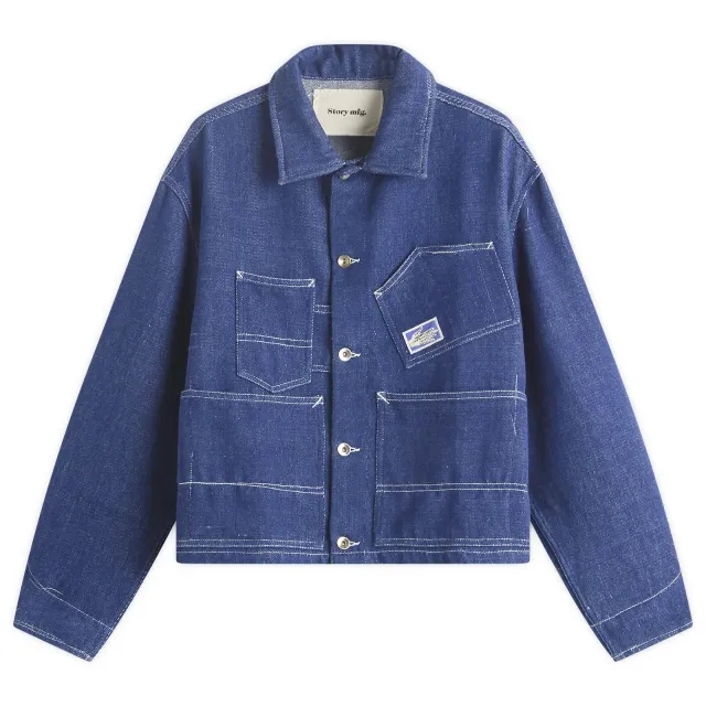 Story mfg. Men's Station Jacket Denim Selvedge Handloom