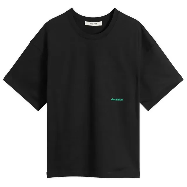 about:blank Men's 20th Anniversary Box T-Shirt - Presented by END. Black/Emerald