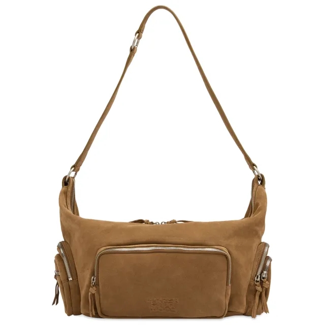 MARGESHERWOOD Women's City Hobo Ew Bag Cappuccino Suede