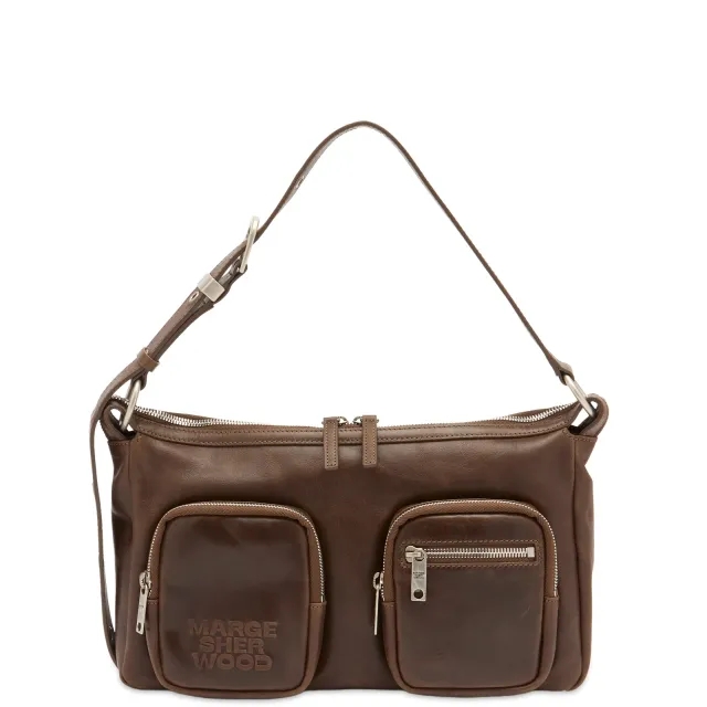 MARGESHERWOOD Women's Outpocket Hobo Bag Washed Brown
