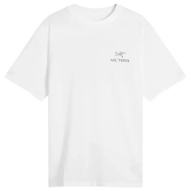 Arc'teryx Men's Kragg SL Cotton Bird Word T-Shirt White Light/Black