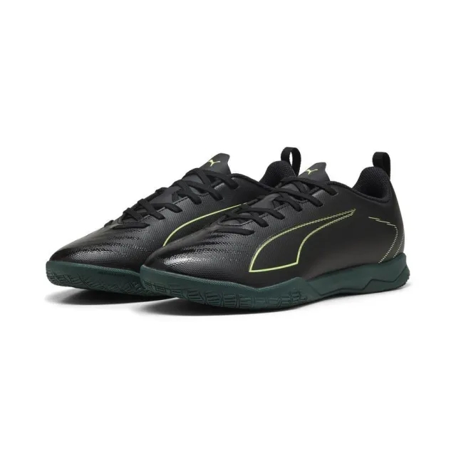 PUMA Ultra 6 Play Futsal Boots Youth, Black/Fizzy Light/Green Terrain, size 1