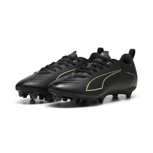 PUMA Ultra 6 Play FG/AG Football Boots Youth, Black/Fizzy Light/Green Terrain, size 1