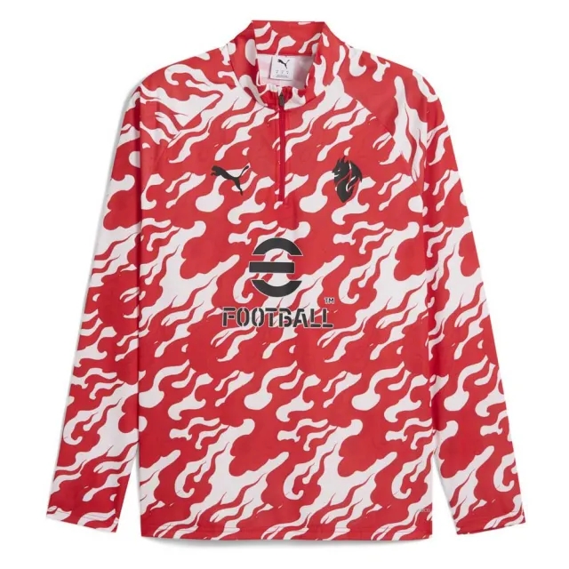 Puma Ac Milan 25/26 Pre Match Half Zip Sweatshirt