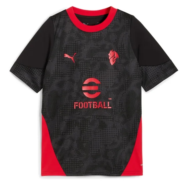 PUMA AC Milan Training Jersey Youth, Black/For All Time Red
