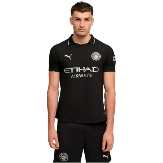 PUMA Manchester City 25/26 Authentic Away Jersey Men, Black