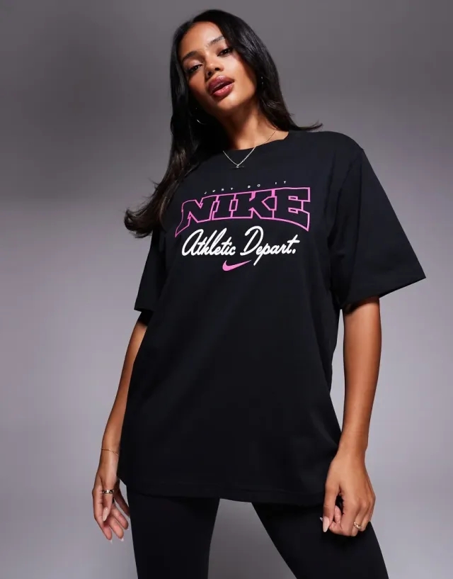 Nike Athletic Department Graphic T-Shirt In Black