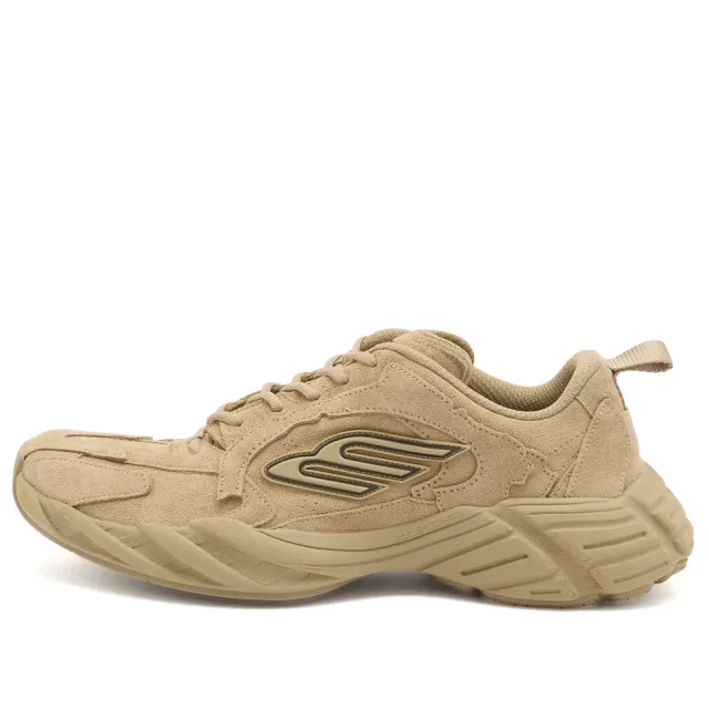 Balenciaga Men's Monday Suede Sneaker Beige
