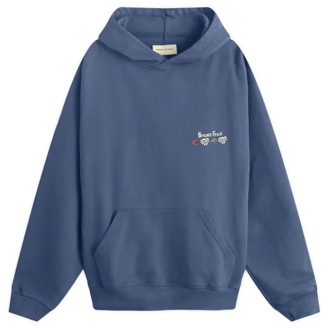 Bram's Fruit Men's Flora Hoodie Washed Navy