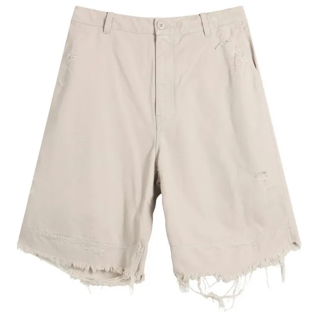 Balenciaga Men's Heavy Cotton Workwear Pants Light Grey