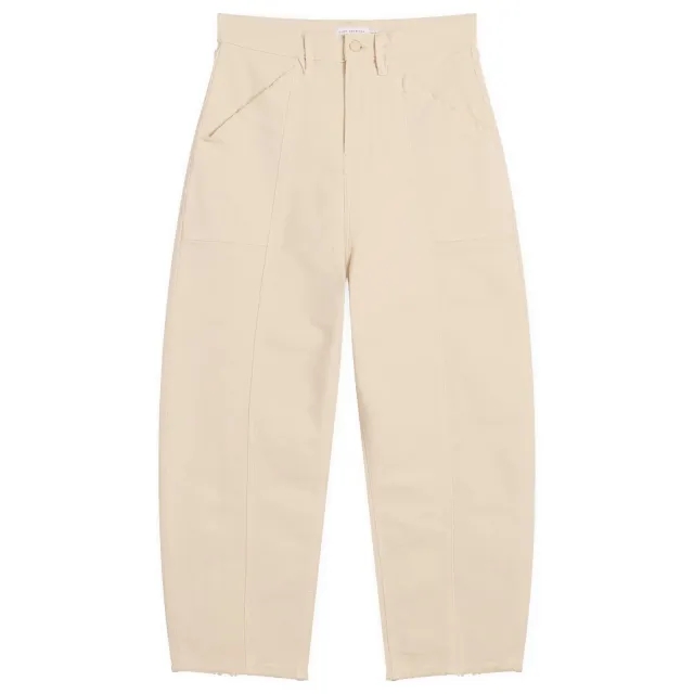 Good American Women's Canvas Cropped Barrel Pants