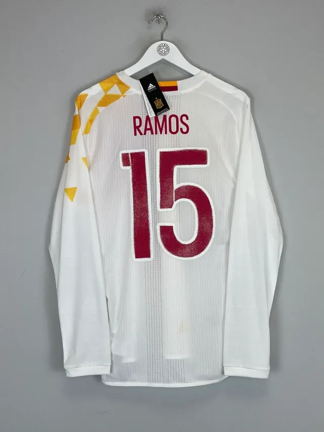 2016/17 SPAIN RAMOS #15 *PLAYER ISSUE* BNWT AWAY SHIRT (L) ADIDAS | Cult Kits