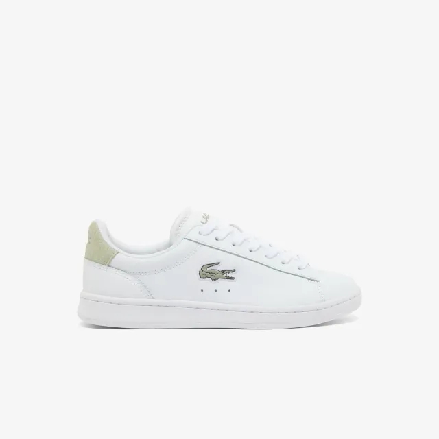 Lacoste Women's Carnaby Set Leather Sneakers - White / Light Khaki