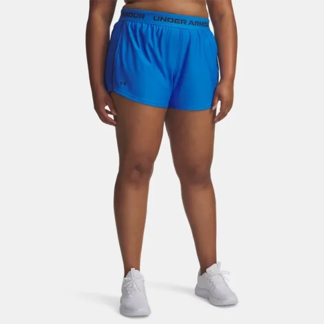 Under Armour  Tech™ Play Up Women's 3" Shorts Blue Atlantis / Washed Navy 1X
