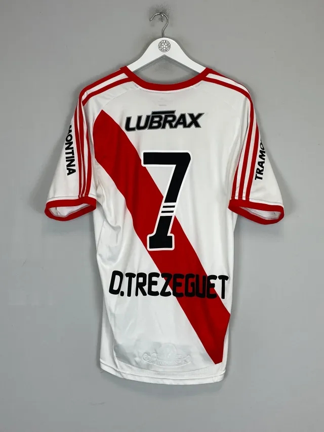 2010/12 RIVER PLATE D.TREZEGUET #7 HOME SHIRT (M) ADIDAS | Cult Kits