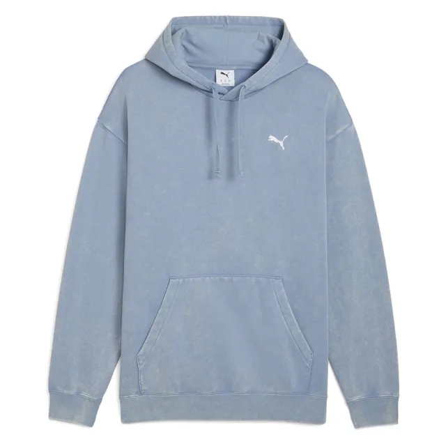 PUMA Essentials Elevated Relaxed Wash Hoodie Men, Cool Blue