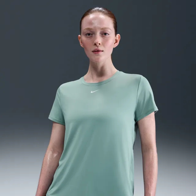 Nike One Classic Women's Dri-FIT Short-Sleeve Top - Green - Sustainable Materials