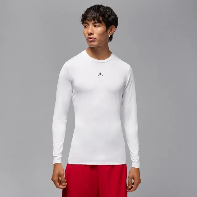 Nike Jordan Sport Men's Dri-FIT Long-Sleeve Base Layer Top - White - Sustainable Materials