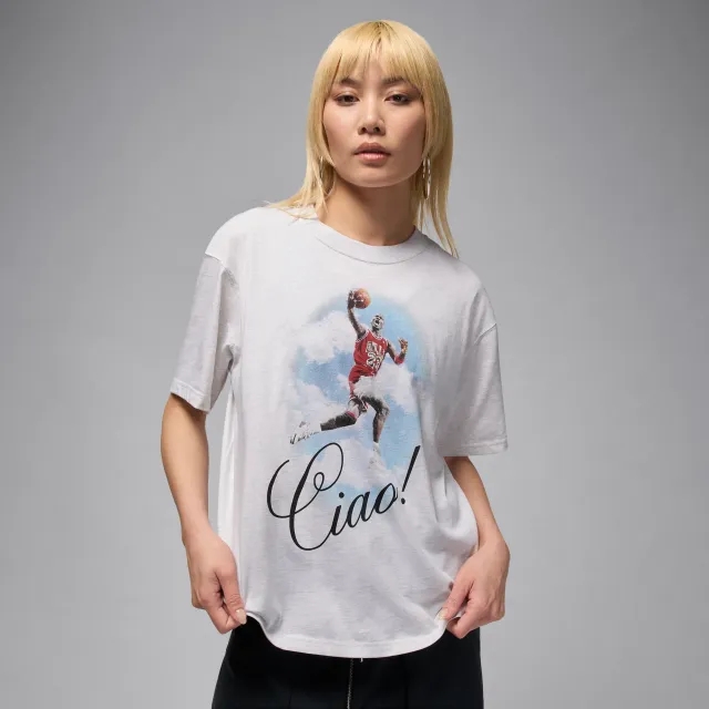 Nike Jordan Flight Women's Graphic T-Shirt - Brown